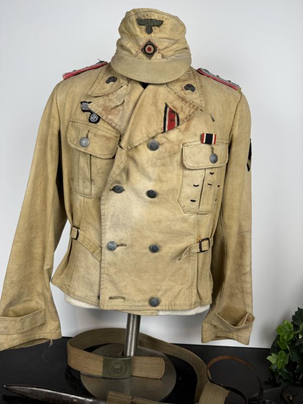 Tropical Liutenant Panzer Jacket with Tropical Belt