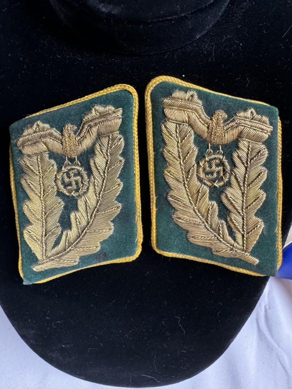 High Ranking NSDAP officer collar tabs